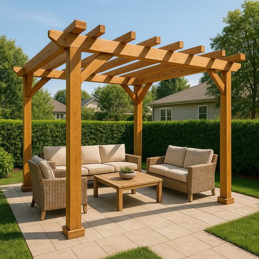 pergola madera