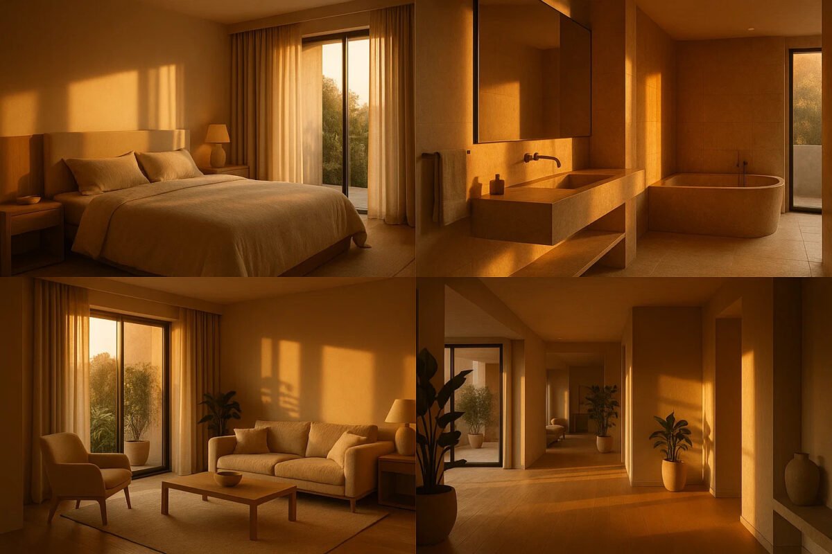 art estacias luz calida